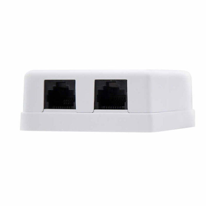 Nanocable Roseta de Superficie RJ45 Cat.6 UTP 2 Tomas Blanco Nanocable Roseta de Superficie RJ45 Cat.6 UTP 2 Tomas Blanco